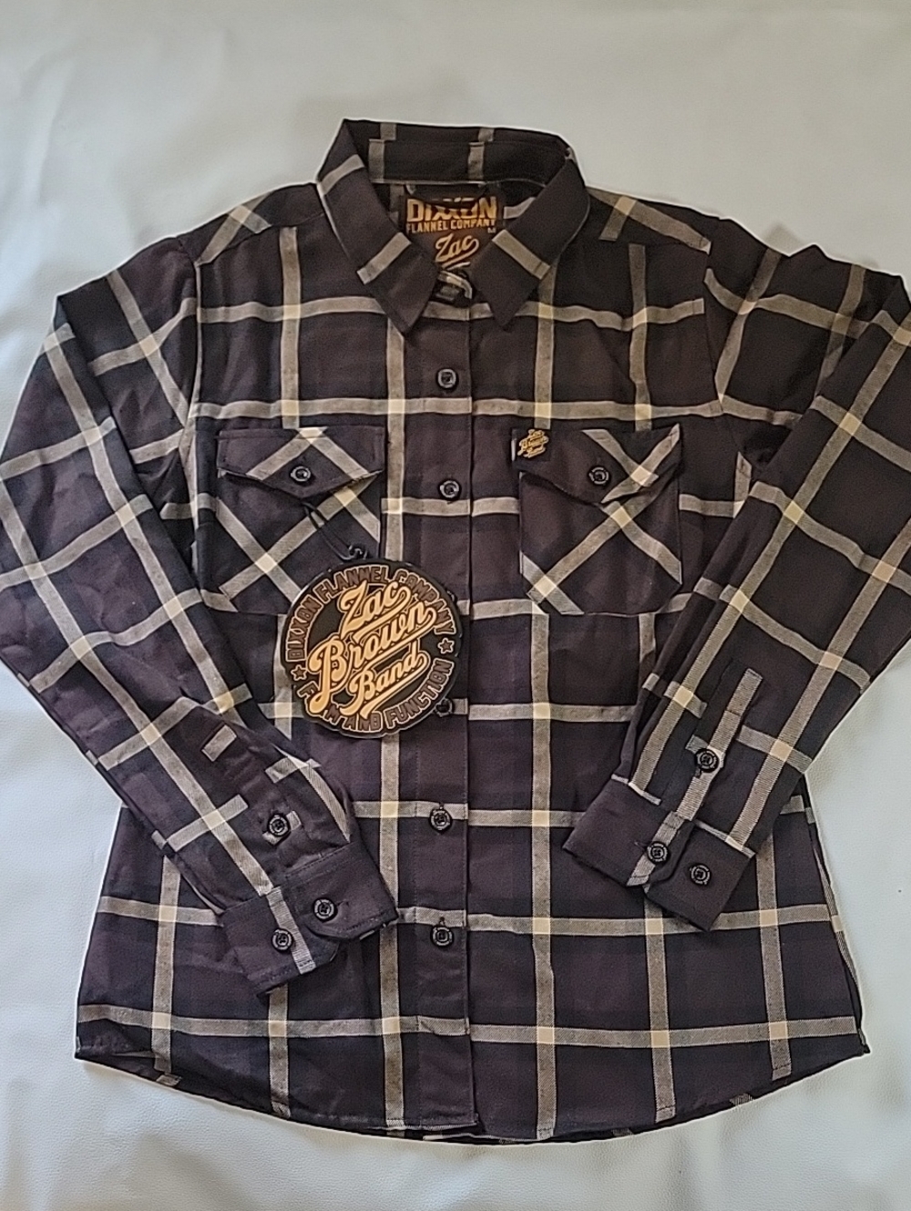 NWT Dixxon Flannel Co x Zac Brown Band Flannel Shirt Women's Sz M